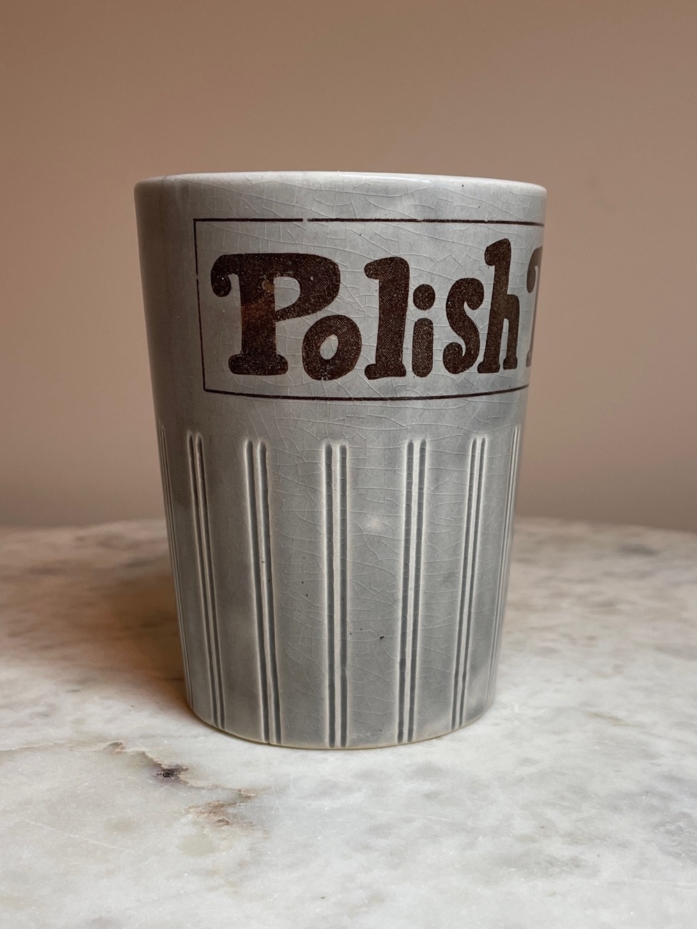 Vintage Novelty Gag Gift Polish Mug - Made in Japan